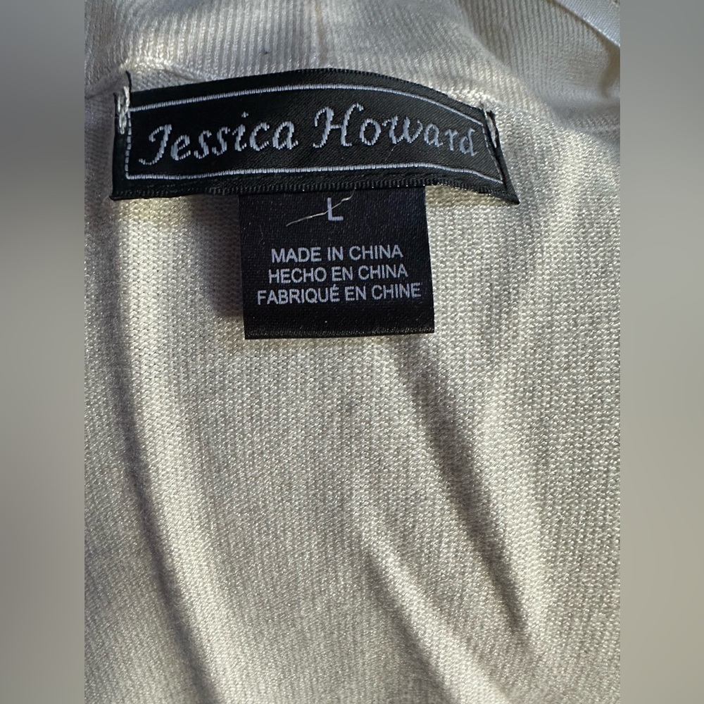 Jessica Howard cream sweater, size large. Lightweight. Good condition. - Picture 5 of 6